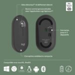 LOGITECH - Wireless mouse - Pebble Mouse 2 M350s - Graphite - (910-007015) - Image 6