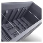 Muret Planter - DEROMA - Millennium R - Ashgrey - With water reserve - Casters - 99 cm - Image 5