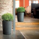 Flower pot Vase - DEROMA - Millennium R - Anthracite - With water reserve - Height - 53 cm - Image 3