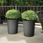 Flower pot Vase - DEROMA - Millennium R - Anthracite - With water reserve - Height - 53 cm - Image 4