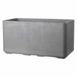Muret Planter – DEROMA – Cosmo – Ashgrey – With water reserve – Casters – 78 cm