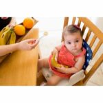 Baby booster seat for dining table - BENBAT - Portable and washable - Easy to fold - Adjustable safety harness - Navy – Bild 3