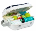 Baby booster seat for dining table - BENBAT - Portable and washable - Easy to fold - Adjustable safety harness - Navy – Bild 6