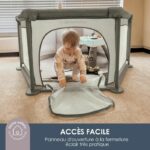 Baby Playpen - DREAMBABY - EXPLORE - Padded with adapted groundsheet - Water resistant - 6m+ - 140 x 70 cm - Image 4