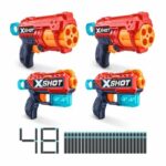 Blasters Pack - ZURU - Combo Pack 2 Kickback + 2 Reflex 6 - Powerful blasters with 27 meter shot and rotating barrel - Image 3