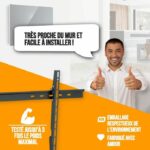NANOOK Tilting TV Wall Mount Bracket for 40-65 Inch TVs - Mounting Solution for LCD and (O)LED TVs - Black - Image 3