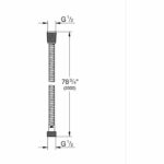 Shower hose - GROHE - VitalioFlex Metal - 2 m - Chrome - Kink-resistant - Image 2
