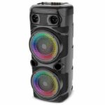Luminous Karaoke Speaker - INOVALLEY - KA123-XXL - Bluetooth V5.0 - 75 cm - 900 W - Black - Image 2