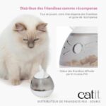 Cat Treat Dispenser - CATIT - PIXI - Mouse Ears Design - White - Image 3