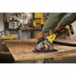115 mm Brushless Circular Saw - 18V - 4,500 rpm, 2 cutting directions, LED - V20 Range - STANLEY FATMAX, SFMCS515B-XJ - Image 6