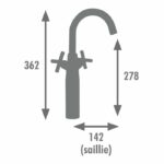 Edouard Rousseau - NANKA HIGH SINK MIXER - Black - Image 2