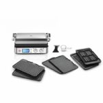 Multifunction grill - BRAUN - Multi Pro 9 - 2000 W - 3 heating positions - Black / Steel