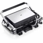 Multifunction grill - BRAUN - Multi Pro 9 - 2000 W - 3 heating positions - Black / Steel - Image 4