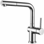 Edouard Rousseau - SQUARE Sink Mixer - Pull-out Spray - Chrome