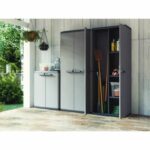 Keter | High Piu wardrobe, gray / black, 68 x 39 x 166 cm – Bild 2
