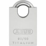 Special aluminium padlock - ABUS - 90RK/50 - Protected shackle - Interchangeable cylinder - Weather protection