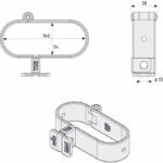 Padlock holder - ABUS - 131/140 GateSec - Protection of construction site fences - Case-hardened steel - Anti-corrosion - Image 4