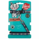 Collar & Leash Kit - AIMÉ - Reflective Purple for Cats