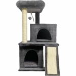 FLOPI Dark grey cat tree - 44.5 x 48 x 86 cm - Dark grey - 1 platform, 1 play ball, 2 niches, 1 ramp - Image 2