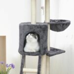 JIPSY Gray cat tree - 79 x 34 x 138 cm - Gray - Image 4