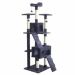 Billy cat tree 170 cm - Griffing + 2 huts - gray