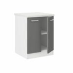 Ultra Kitchen Low Furniture L 60 cm with worktop included - Gray - Image 2