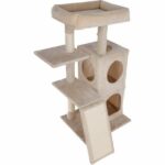 Cat tree 100 cm - ALESSIA - KERBL - Soft - Two-story alcove - Image 2
