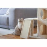 Cat tree 100 cm - ALESSIA - KERBL - Soft - Two-story alcove - Image 3