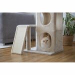 Cat tree 100 cm - ALESSIA - KERBL - Soft - Two-story alcove - Image 6