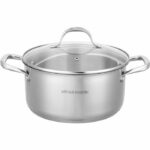 AM2513 Arthur Martin Stockpot 28 cm with lid  Stainless Steel  All heat sources including induction