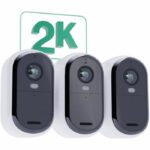 ARLO Essential2 Connected Security Camera - 3 Pack - 2K Resolution - Color Night Vision - Image 2