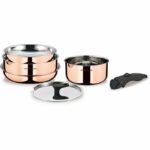 6-piece cookware set - ARTHUR MARTIN - AM516GT - 3-ply triple action - All hobs including induction
