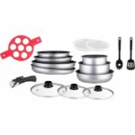 Arthur Martin AM3950 16-piece cookware set - Aluminum - Removable handle - All heat sources including induction
