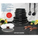 Arthur Martin AM1502 15-piece cookware set - removable wood-effect handle - all heat sources including induction - Image 2