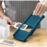 Foldable mandolin - ARTHUR MARTIN - AMM530 - 6 in 1 - 3 grater blades and 3 vegetable cutting blades - Stainless steel - Image 2