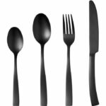 Cutlery set - ARTHUR MARTIN - AM5136 - 24 pieces - Stainless steel - Black finish