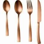 Cutlery set - ARTHUR MARTIN - AM0056 - 24 pieces - Stainless steel - Copper finish