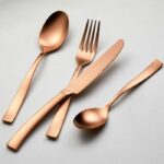 Cutlery set - ARTHUR MARTIN - AM0056 - 24 pieces - Stainless steel - Copper finish - Image 4