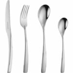 Cutlery set – ARTHUR MARTIN – AM3630 – 24 pieces – Stainless steel – Satin finish