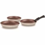 Cookware set - All hobs including induction - ARTHUR MARTIN - AM4754 - Set of 3 pans - 20-24-28 cm + 1 removable handle - Image 2