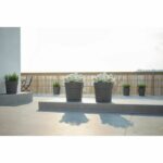 Flower jar and round Capri round - plastic - Water tank - Diameter 40 cm - Anthracite - Artevasi - Image 3