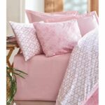 Bedding set - 1 duvet cover 220 x 240 cm + 2 pillowcases 60 x 60 cm - 100% cotton - Pink - Image 2
