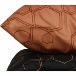 Bedding set - 1 duvet cover 220 x 240 cm + 2 pillowcases 60 x 60 cm - 100% cotton - Copper - Image 5