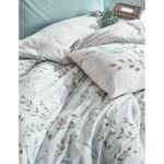 Bedding set - 1 duvet cover 220 x 240 cm + 2 pillowcases 60 x 60 cm - 100% cotton - Mint - Image 2
