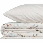 Bedding set - 1 duvet cover 220 x 240 cm + 2 pillowcases 60 x 60 cm - 100% cotton - Mint - Image 5