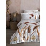 Bedding set - 1 duvet cover 220 x 240 cm + 2 pillowcases 60 x 60 cm - 100% cotton satin - White - Image 2