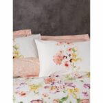 Bedding set - 1 duvet cover 220 x 240 cm + 2 pillowcases 60 x 60 cm - 100% cotton - White - Image 2