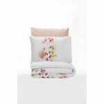 Bedding set - 1 duvet cover 220 x 240 cm + 2 pillowcases 60 x 60 cm - 100% cotton - White - Image 3