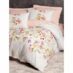 Bedding set - 1 duvet cover 220 x 240 cm + 2 pillowcases 60 x 60 cm - 100% cotton - White - Image 4