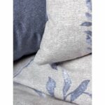 Bedding set - 1 duvet cover 220 x 240 cm + 2 pillowcases 60 x 60 cm - 100% cotton - Blue - Image 2